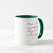 Mug Personnaliser la note "Payer maman" Floral Christi (Devant droit)