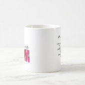 Mug Personnaliser la note "Payer maman" Floral Christi (Centre)