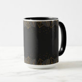Mug Personnaliser l'Arrière - plan noir avec bordure G (Devant droit)