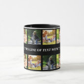 Mug Personnaliser le collage photo et le texte (Centre)