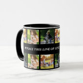 Mug Personnaliser le collage photo et le texte (Devant gauche)