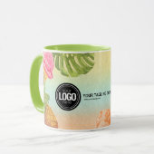 Mug Personnaliser le logo de l'entreprise aquarelle cr (Devant gauche)