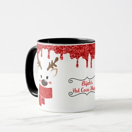 Mug Personnaliser le meilleur renne (Devant gauche)