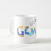 Mug Personnaliser le nom-amusant GEMINI Anniversaire Z (Devant gauche)