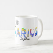 Mug Personnaliser le nom AQUARIUS Anniversaire Zodiac  (Devant droit)