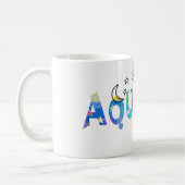 Mug Personnaliser le nom AQUARIUS Anniversaire Zodiac (Gauche)
