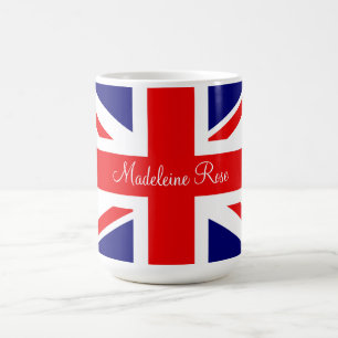 Mug Personnaliser le nom British National Flag