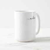 Mug Personnaliser le nom dans le script noir (Devant droit)