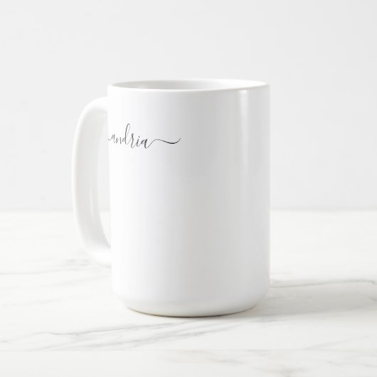 Mug Personnaliser le nom dans le script noir (Devant gauche)
