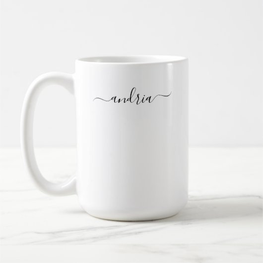 Mug Personnaliser le nom dans le script noir (Gauche)
