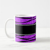Mug Personnaliser le nom neon violet parties scintilla (Gauche)