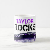 Mug *~* Personnaliser le nom - Stone Rocks Agate lapid (Centre)