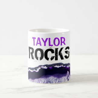 Mug *~* Personnaliser le nom - Stone Rocks Agate lapid