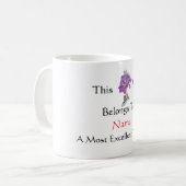 Mug Personnaliser le plus excellent professeur Princes (Devant gauche)