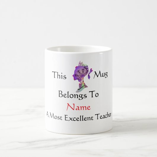 Mug Personnaliser le plus excellent professeur Princes (Centre)