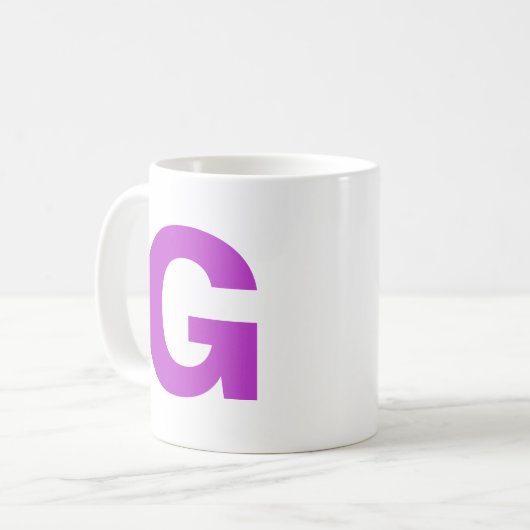 Mug Personnaliser le script moderne violet premier mon (Devant gauche)