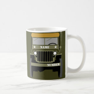 Mug Personnaliser le véhicule militaire vintage de l'
