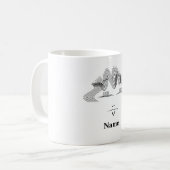 Mug Personnaliser le visage caricature féminin (Devant gauche)