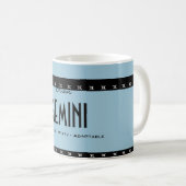 Mug Personnaliser le Zodiac d'anniversaire de la GEMIN (Devant droit)