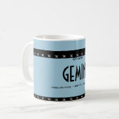 Mug Personnaliser le Zodiac d'anniversaire de la GEMIN (Devant gauche)