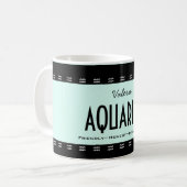 Mug Personnaliser le Zodiac d'anniversaire de l'AQUARI (Devant gauche)