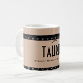Mug Personnaliser le Zodiac d'anniversaire de Name-Col (Devant gauche)