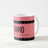 Mug Personnaliser le Zodiac d'anniversaire SCORPIO cou (Devant droit)