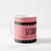 Mug Personnaliser le Zodiac d'anniversaire SCORPIO cou (Devant gauche)
