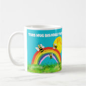 Mug personnaliser les abeilles profitant du printemps  (Gauche)