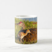 Mug Personnaliser les grues Sandhill aiment ses poussi (Centre)