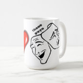 Mug Personnaliser les masques dramatiques (Devant droit)