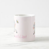 Mug Personnaliser les meilleurs amis Fleur rose Unicor (Centre)