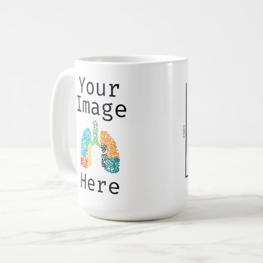 Mug Personnaliser les poumons génomiques à cellule uni (Devant gauche)