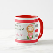 Mug Personnaliser Lion et Chat Texte et nom (Devant droit)