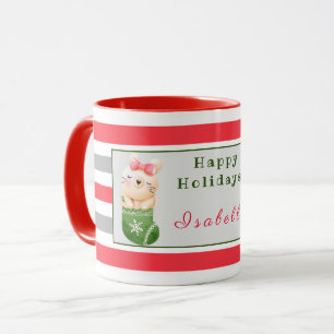 Mug Personnaliser Lion et Chat Texte et nom