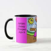 Mug Personnaliser l'oeuvre d'enfant Ajouter le nom et  (Gauche)