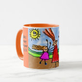 Mug Personnaliser l'oeuvre d'enfant Ajouter le nom et  (Devant gauche)