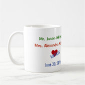 Mug Personnaliser M. Mrs Married Love Books (Gauche)
