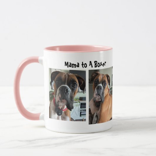 Mug Personnaliser/ Mama Dans Une Boxe Mignonne (Gauche)