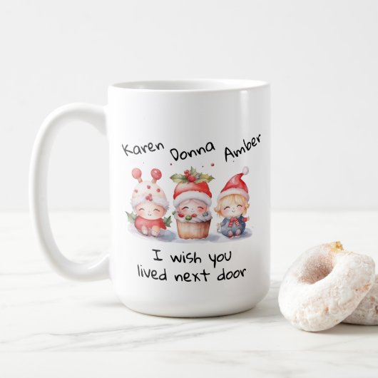 Mug Personnaliser Meilleurs Amis Je Souhaite Que Vous  (Avec donut)