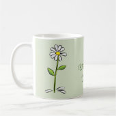 Mug Personnaliser, Merci enseignant, Fleur religieuse (Gauche)