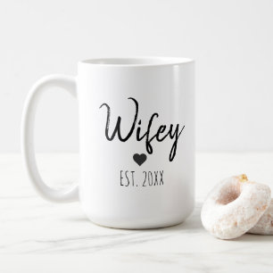 Mug Personnaliser Minimaliste Simple Femme Année Café 