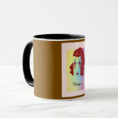 Mug Personnaliser Mocha Brown Fun (Devant gauche)