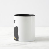 Mug Personnaliser Monogramme et nom Script Funny Black (Centre)