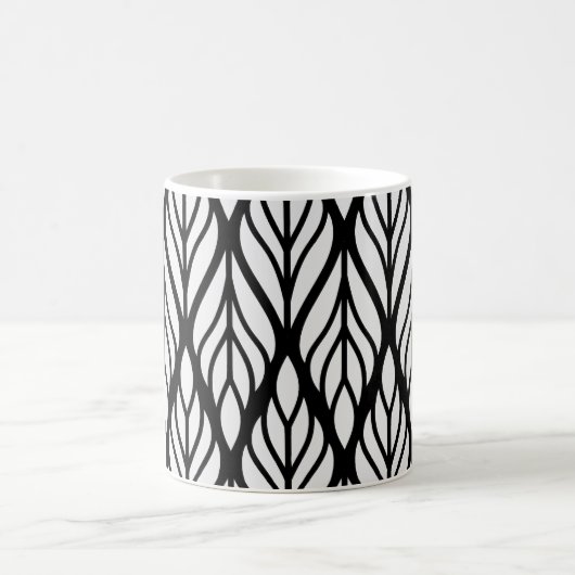 Mug Personnaliser Motif feuille blanche (Centre)