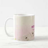 Mug Personnaliser, Musique Papillons Merci Enseignant (Gauche)