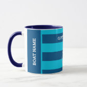 Mug Personnaliser nautique Nom du bateau Ancre Marine  (Gauche)