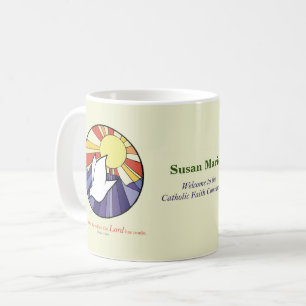 Mug Personnaliser Nom, Cercle de la colombe RCIA sur f