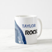 Mug * Personnaliser NOM ROCKS Crystals Géode Agate (Devant droit)