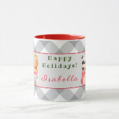 Mug Personnaliser Panda et Ours Texte et nom (Centre)